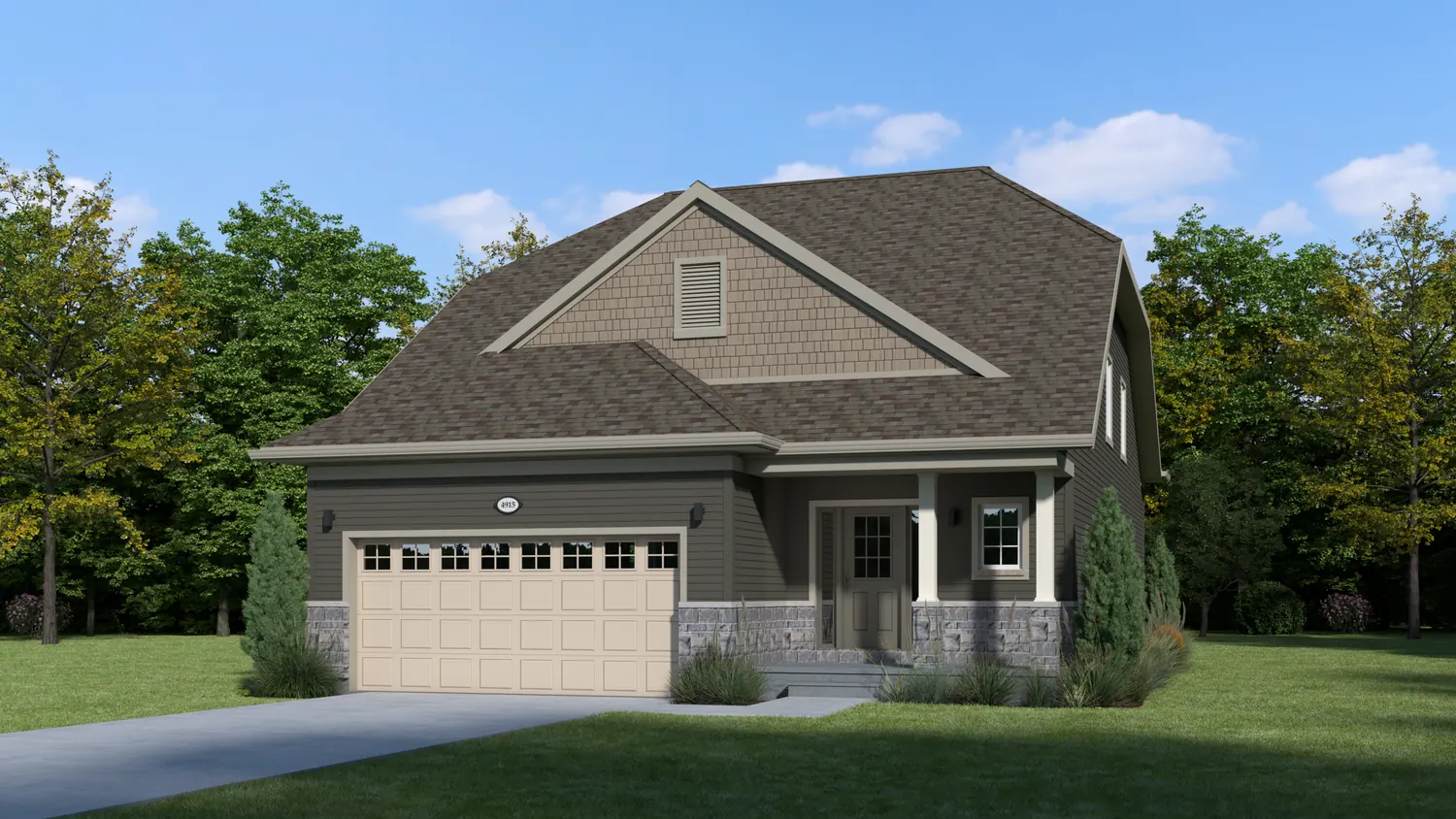 Poplar model front elevation, Meadow Heights